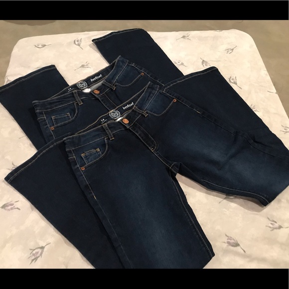 So Brand Girls Bootcut Jeans Dark Wash 